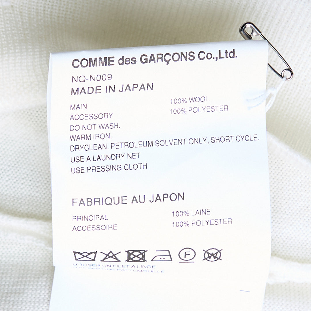 COMME des GARCONS GIRL Wool Jersey Ribbon Embroidery Cardigan – Available at Club 21, Official Retailer in Singapore, Malaysia & Thailand with Global Shipping Online
