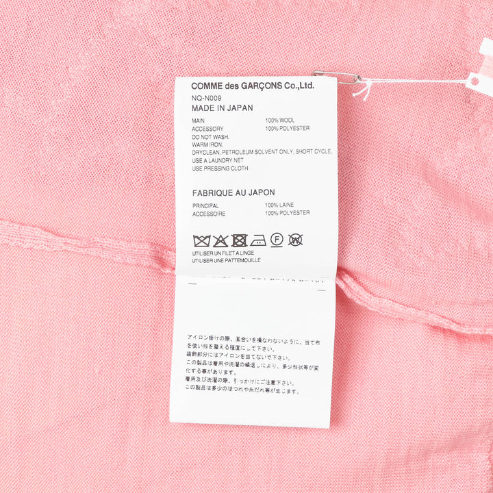 COMME des GARCONS GIRL Wool Jersey Ribbon Embroidery Cardigan – Available at Club 21, Official Retailer in Singapore, Malaysia & Thailand with Global Shipping Online