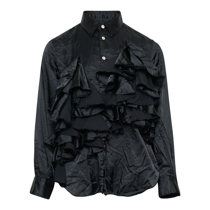 COMME des GARCONS Polyester Satin Ruffle Shirt – Available at Club 21, Official Retailer in Singapore, Malaysia & Thailand with Global Shipping Online