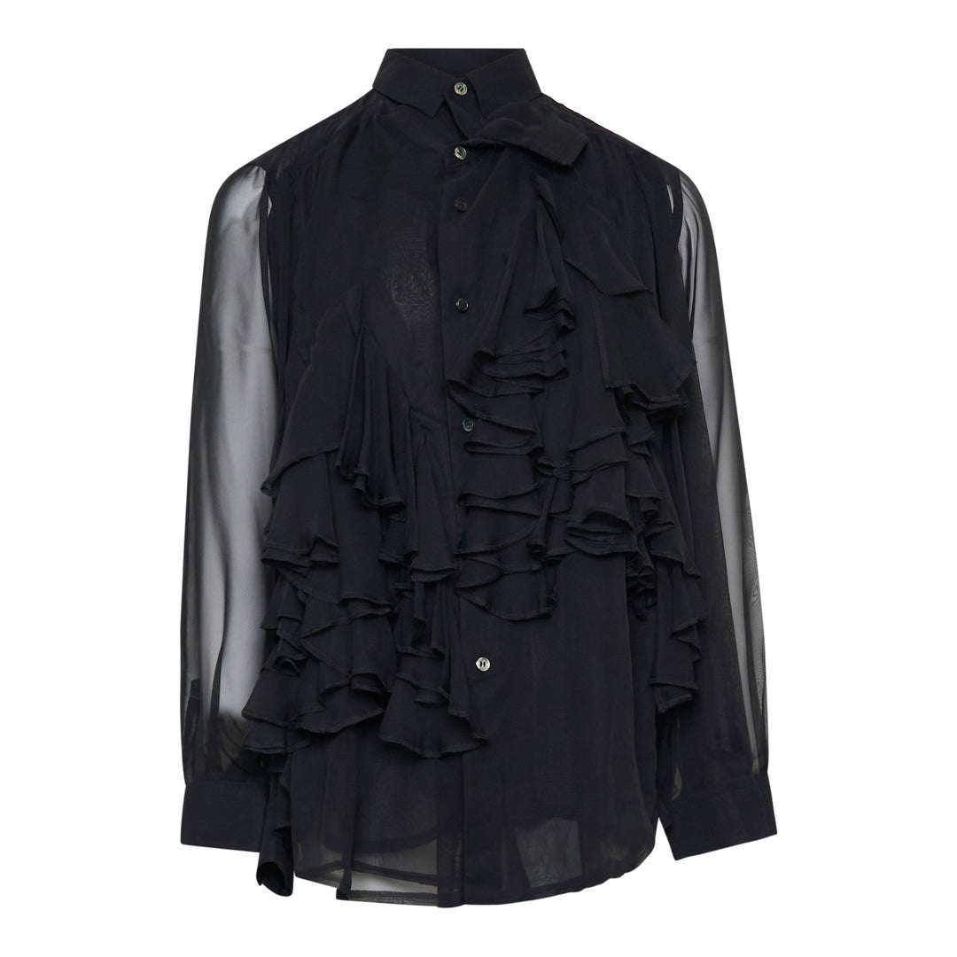 COMME des GARCONS Polyester Georgette Blouse – Available at Club 21, Official Retailer in Singapore, Malaysia & Thailand with Global Shipping Online