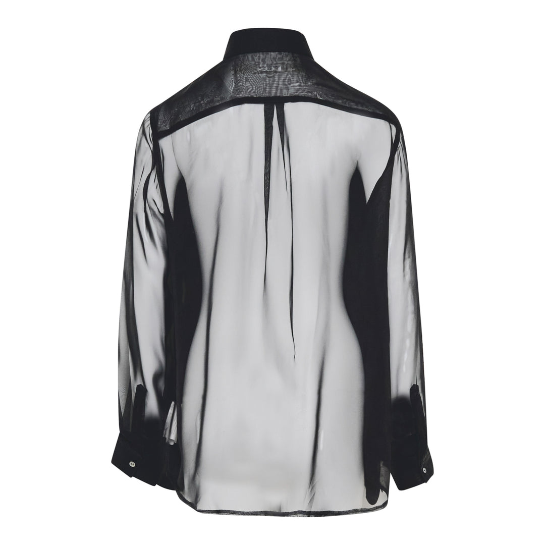 COMME des GARCONS Polyester Georgette Blouse – Available at Club 21, Official Retailer in Singapore, Malaysia & Thailand with Global Shipping Online