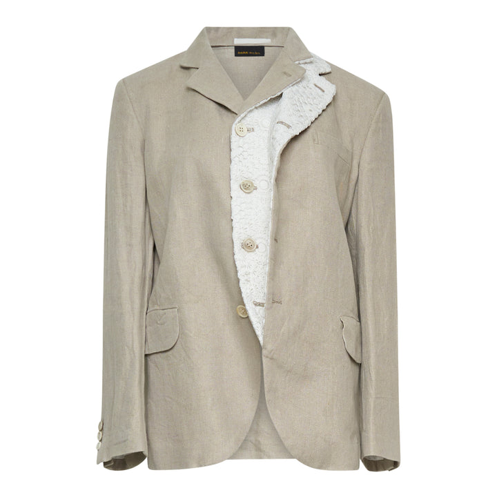 COMME des GARCONS Linen Herringbone x Polyester Jacket – Available at Club 21, Official Retailer in Singapore, Malaysia & Thailand with Global Shipping Online