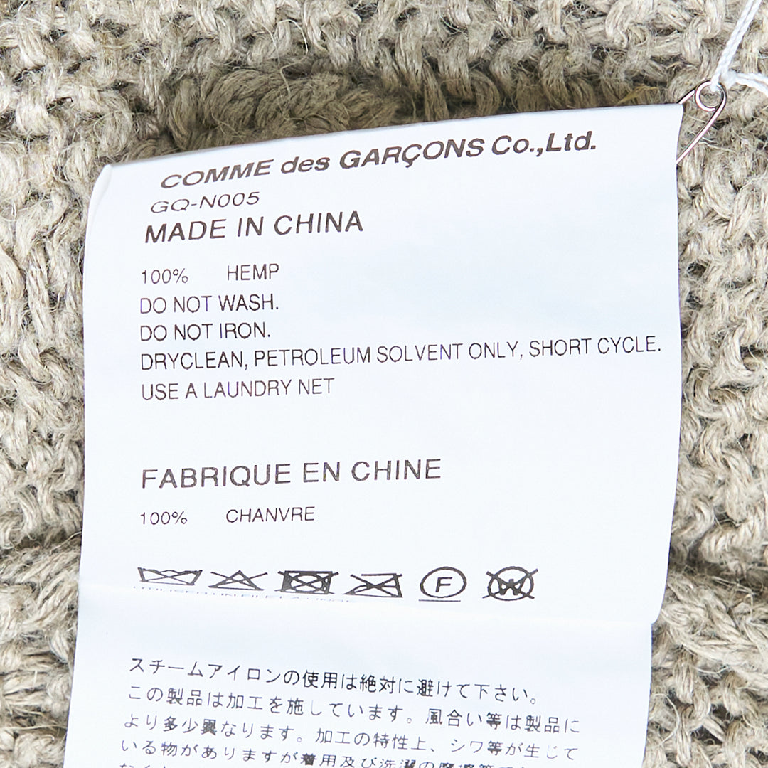 COMME des GARCONS Hemp Knitting Pattern Cardigan – Available at Club 21, Official Retailer in Singapore, Malaysia & Thailand with Global Shipping Online