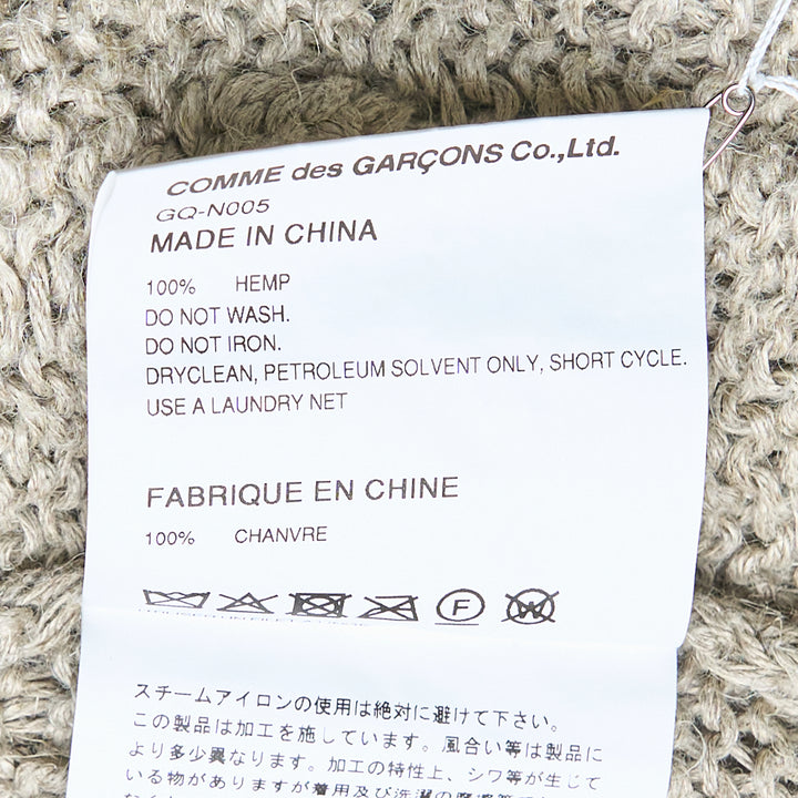 COMME des GARCONS Hemp Knitting Pattern Cardigan – Available at Club 21, Official Retailer in Singapore, Malaysia & Thailand with Global Shipping Online