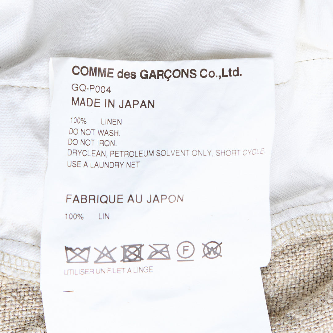 COMME des GARCONS Linen Heavy Canvas Garment Pants – Available at Club 21, Official Retailer in Singapore, Malaysia & Thailand with Global Shipping Online
