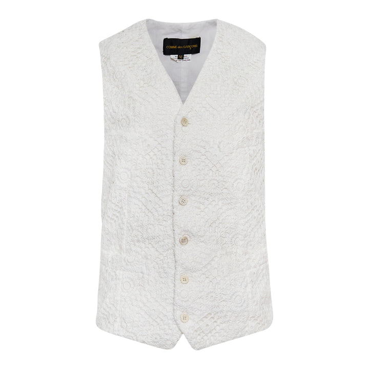 COMME des GARCONS Polyester Chemical Lace Vest – Available at Club 21, Official Retailer in Singapore, Malaysia & Thailand with Global Shipping Online