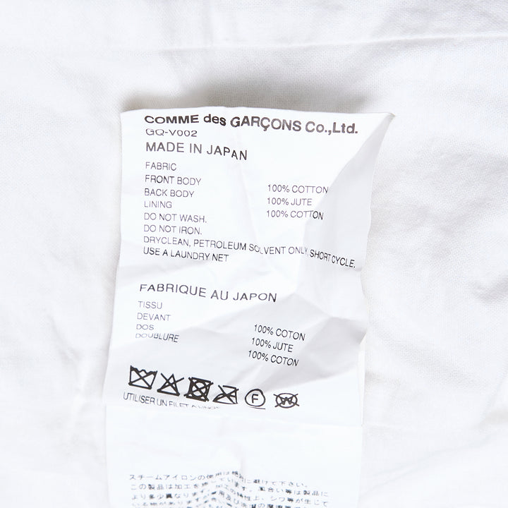 COMME des GARCONS Polyester Chemical Lace Vest – Available at Club 21, Official Retailer in Singapore, Malaysia & Thailand with Global Shipping Online