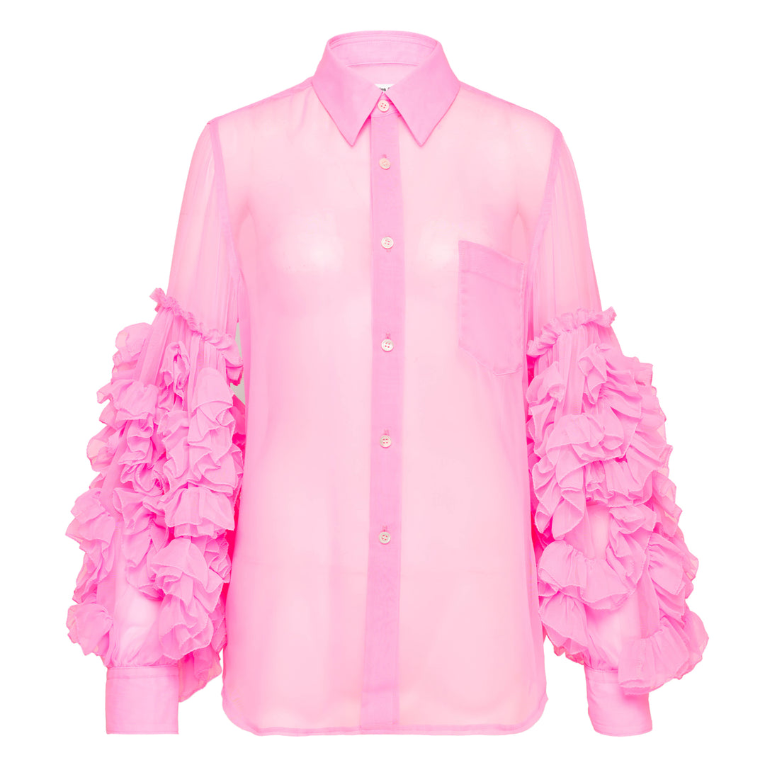 COMME des GARCONS Polyester Georgette Blouse – Available at Club 21, Official Retailer in Singapore, Malaysia & Thailand with Global Shipping Online