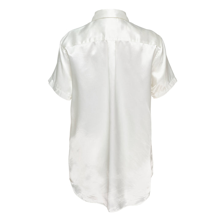 Polyester Satin Garment Washed Shirt