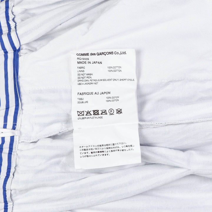 Cotton Broad Stripe Pattern Skirt