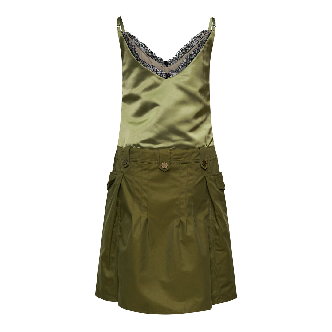 Andersson Bell Lace Bra Printed Cargo Dress – Available at Club 21, Official Retailer in Singapore, Malaysia & Thailand with Global Shipping Online