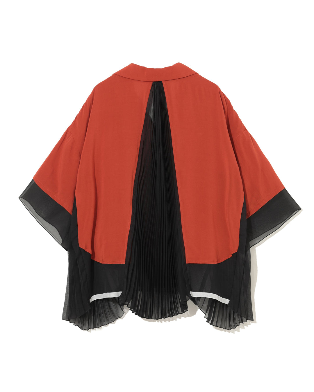 Pocket Blouse With Pleat Inserts