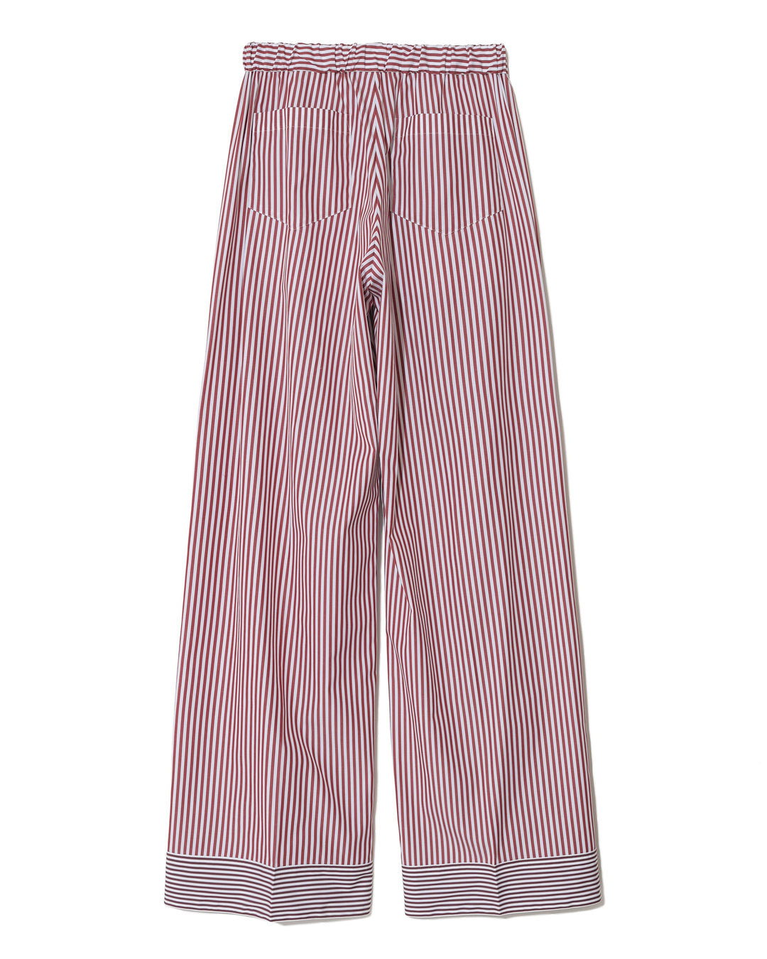 Stripe Pants With Side Buttons