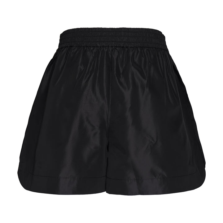 Pressed Rosette Split-Hem Shorts