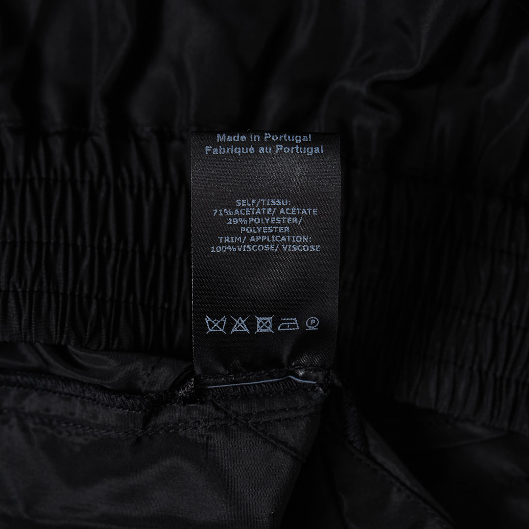 Pressed Rosette Split-Hem Shorts
