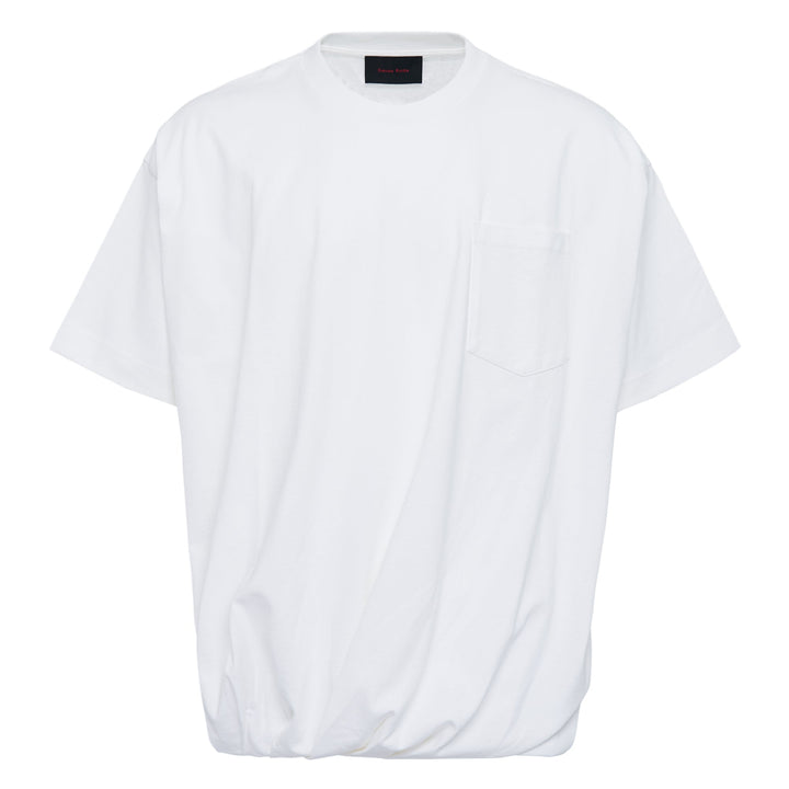 Draped Bubble Hem T-Shirt