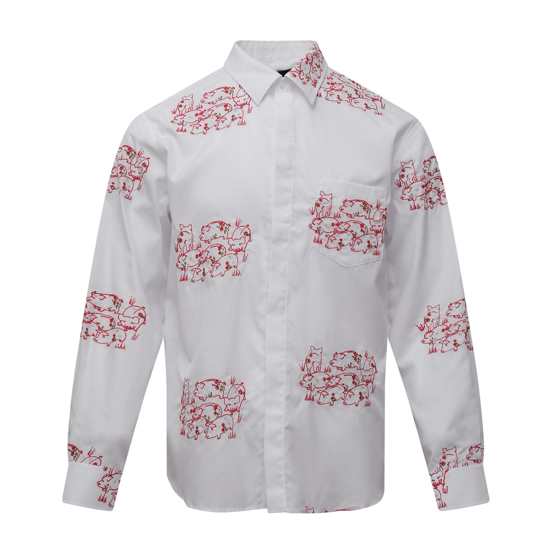 Simone Rocha Classic Concealed Button Shirt – Available at Club 21, Official Retailer in Singapore, Malaysia & Thailand with Global Shipping Online