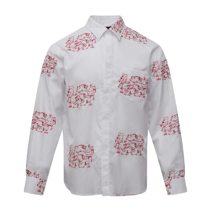 Simone Rocha Classic Concealed Button Shirt – Available at Club 21, Official Retailer in Singapore, Malaysia & Thailand with Global Shipping Online