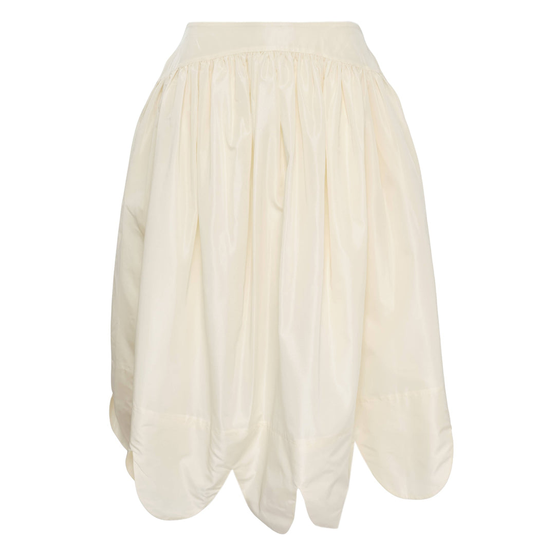 Petal Hem Basque Skirt Taffeta