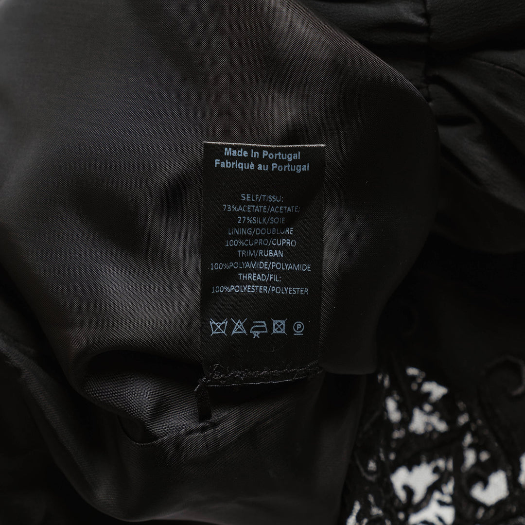 Cropped Lace Trim Trousers