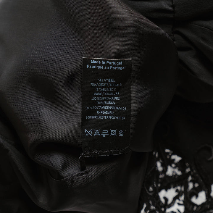 Cropped Lace Trim Trousers