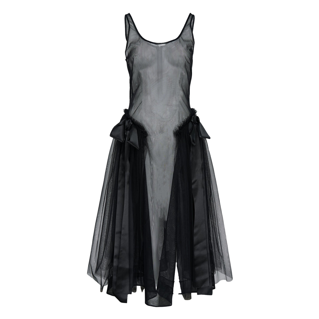 Simone Rocha Sheer Sculpted Bow Sash Hip Dress – Available at Club 21, Official Retailer in Singapore, Malaysia & Thailand with Global Shipping Online