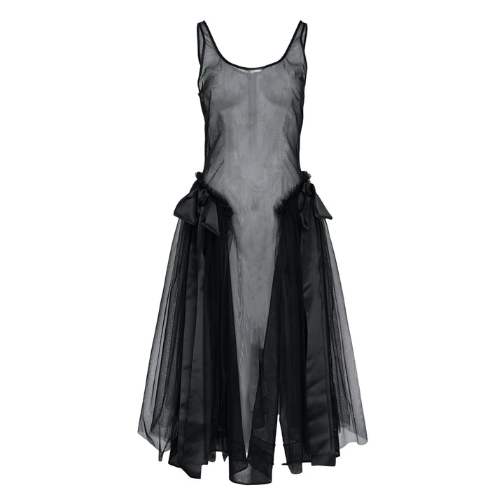 Simone Rocha Sheer Sculpted Bow Sash Hip Dress – Available at Club 21, Official Retailer in Singapore, Malaysia & Thailand with Global Shipping Online