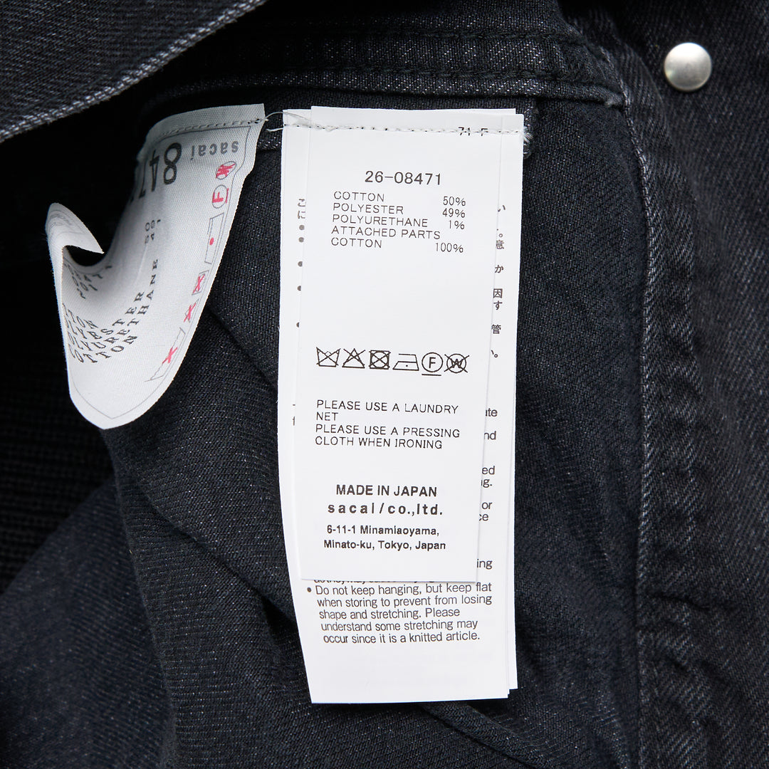 sacai Denim x Knit Cardigan – Available at Club 21, Official Retailer in Singapore, Malaysia & Thailand with Global Shipping Online