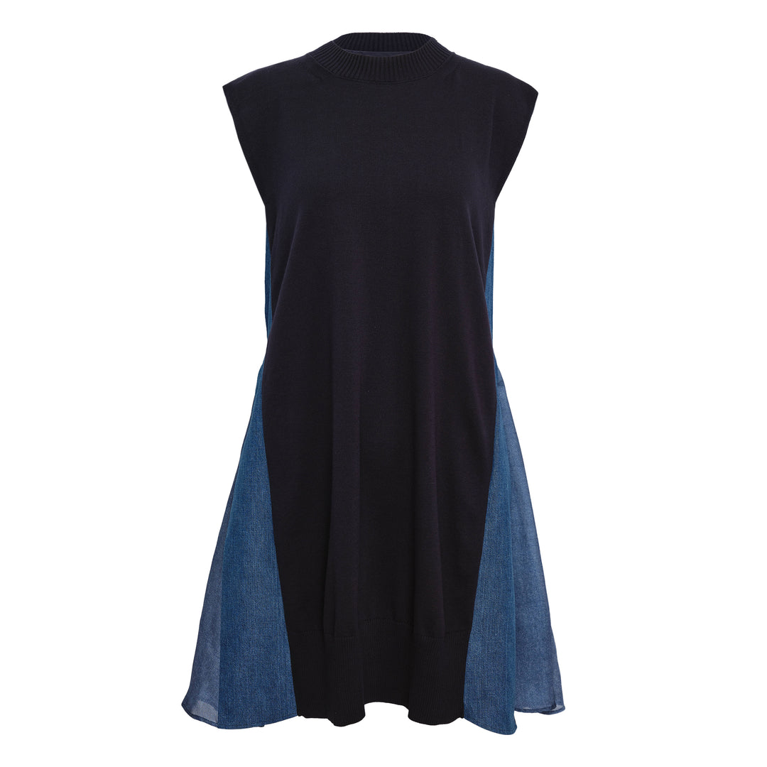 Denim x Knit Dress