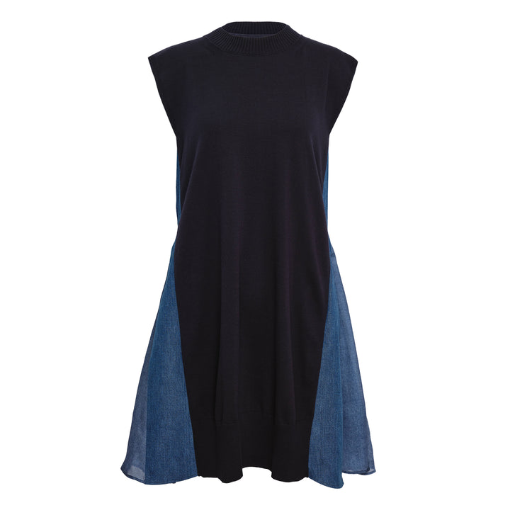 Denim x Knit Dress
