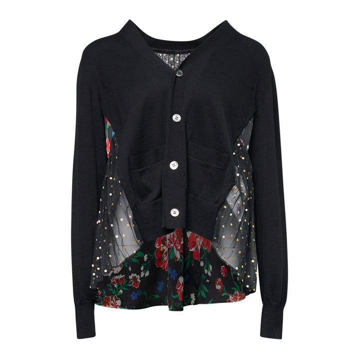sacai Pattern Mix Cardigan – Available at Club 21, Official Retailer in Singapore, Malaysia & Thailand with Global Shipping Online