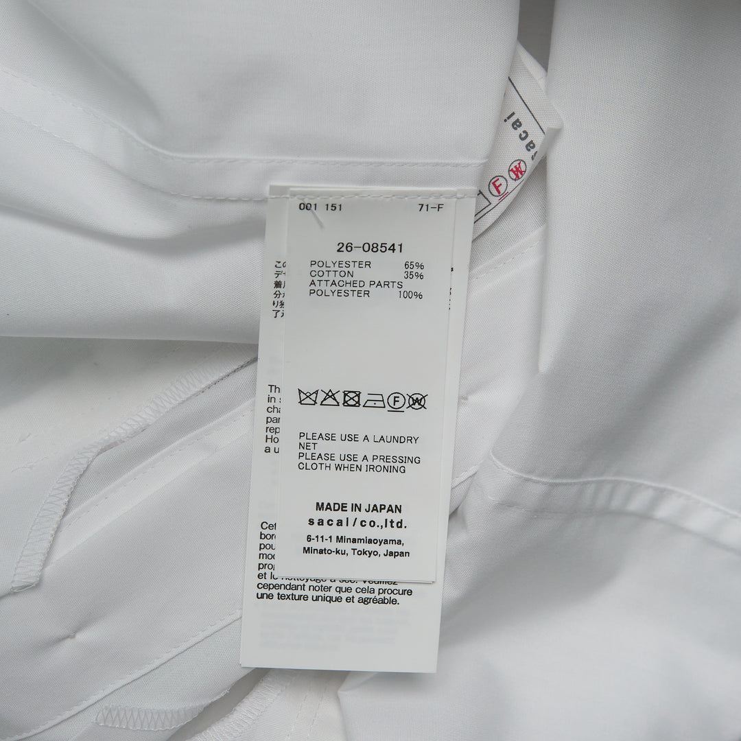 sacai Poplin Shirt – Available at Club 21, Official Retailer in Singapore, Malaysia & Thailand with Global Shipping Online