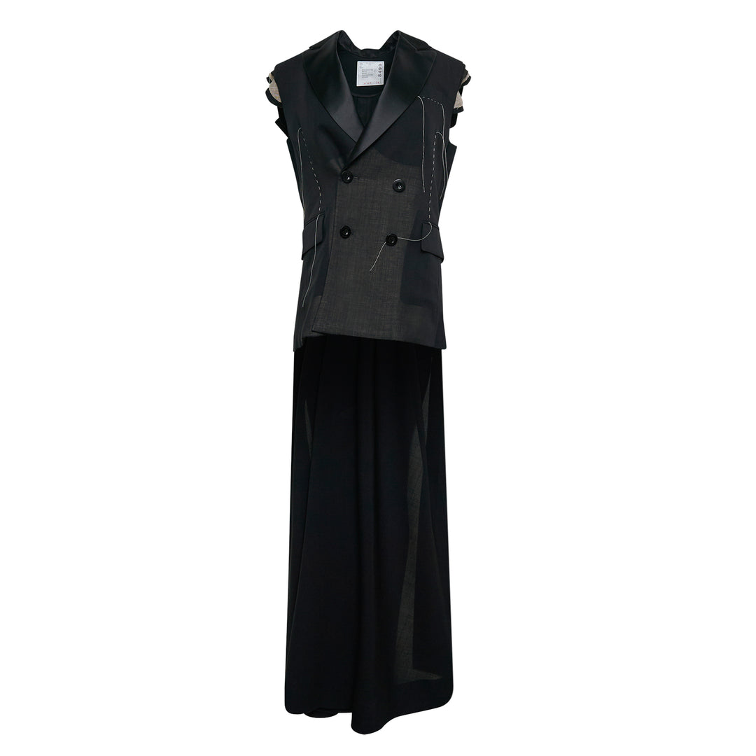 sacai Wool Organza Vest – Available at Club 21, Official Retailer in Singapore, Malaysia & Thailand with Global Shipping Online