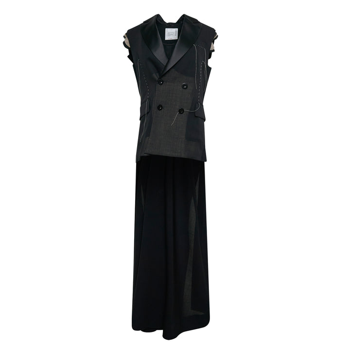 sacai Wool Organza Vest – Available at Club 21, Official Retailer in Singapore, Malaysia & Thailand with Global Shipping Online