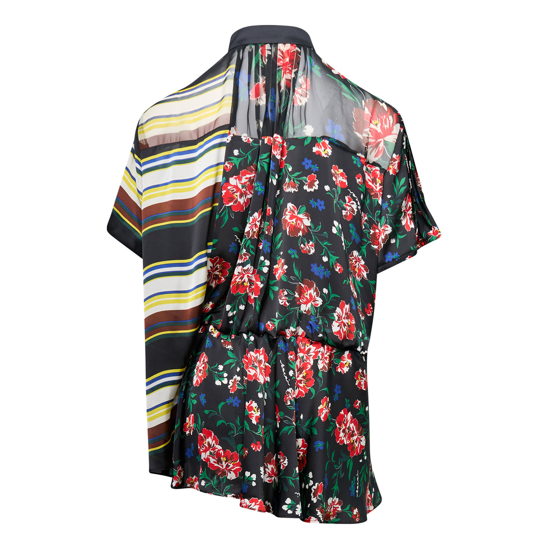 sacai Pattern Mix Blouse – Available at Club 21, Official Retailer in Singapore, Malaysia & Thailand with Global Shipping Online