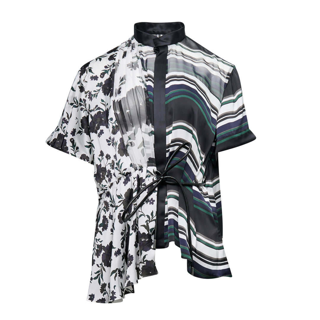 sacai Pattern Mix Blouse – Available at Club 21, Official Retailer in Singapore, Malaysia & Thailand with Global Shipping Online