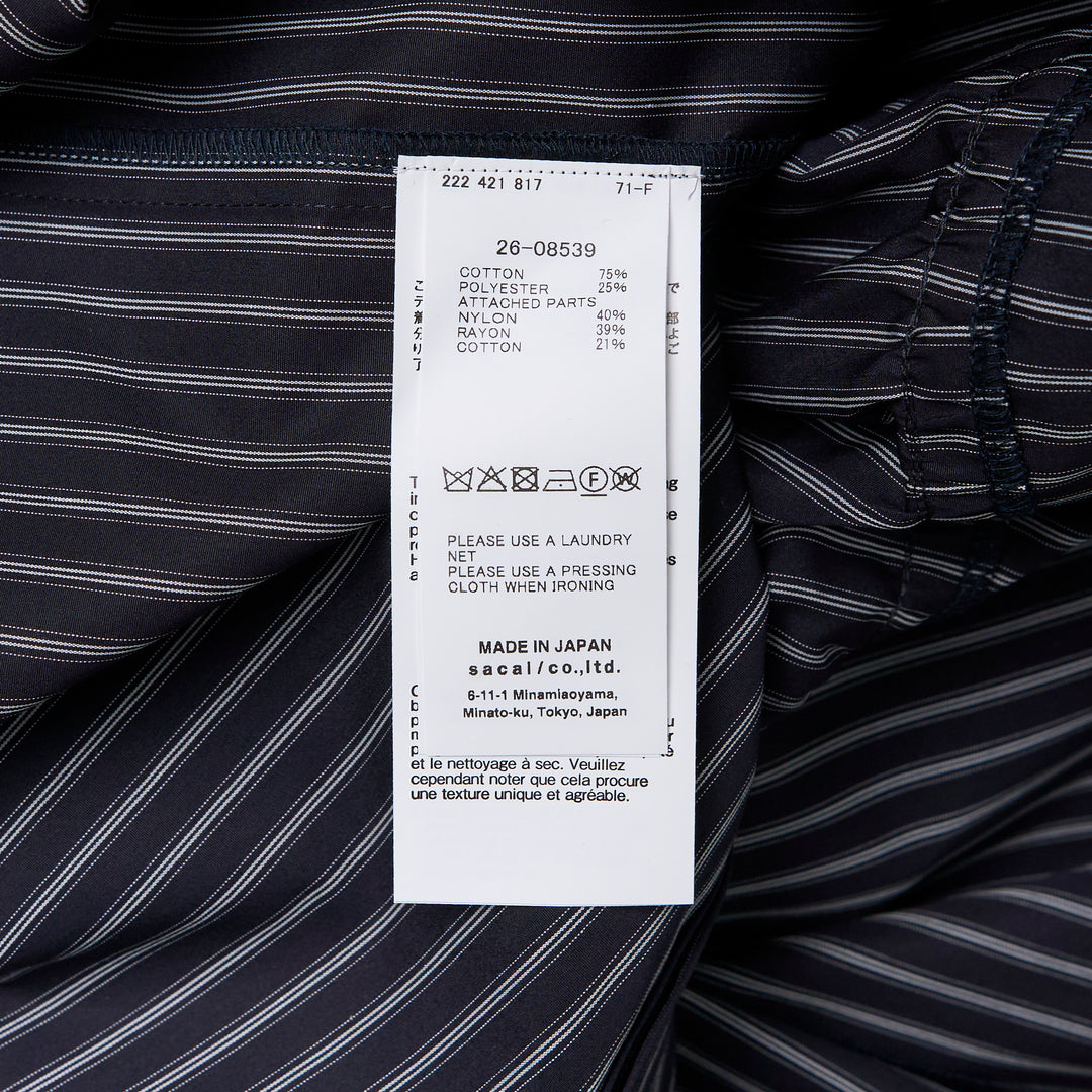 sacai Striped Poplin Shirt – Available at Club 21, Official Retailer in Singapore, Malaysia & Thailand with Global Shipping Online
