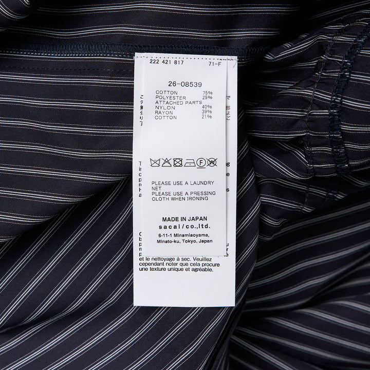 sacai Striped Poplin Shirt – Available at Club 21, Official Retailer in Singapore, Malaysia & Thailand with Global Shipping Online