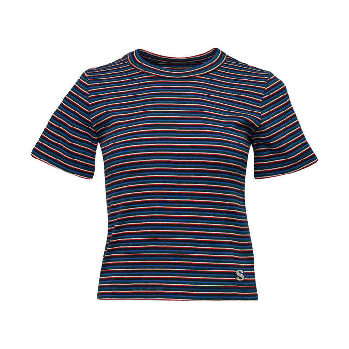 sacai Stripe Cotton Rib T-Shirt – Available at Club 21, Official Retailer in Singapore, Malaysia & Thailand with Global Shipping Online
