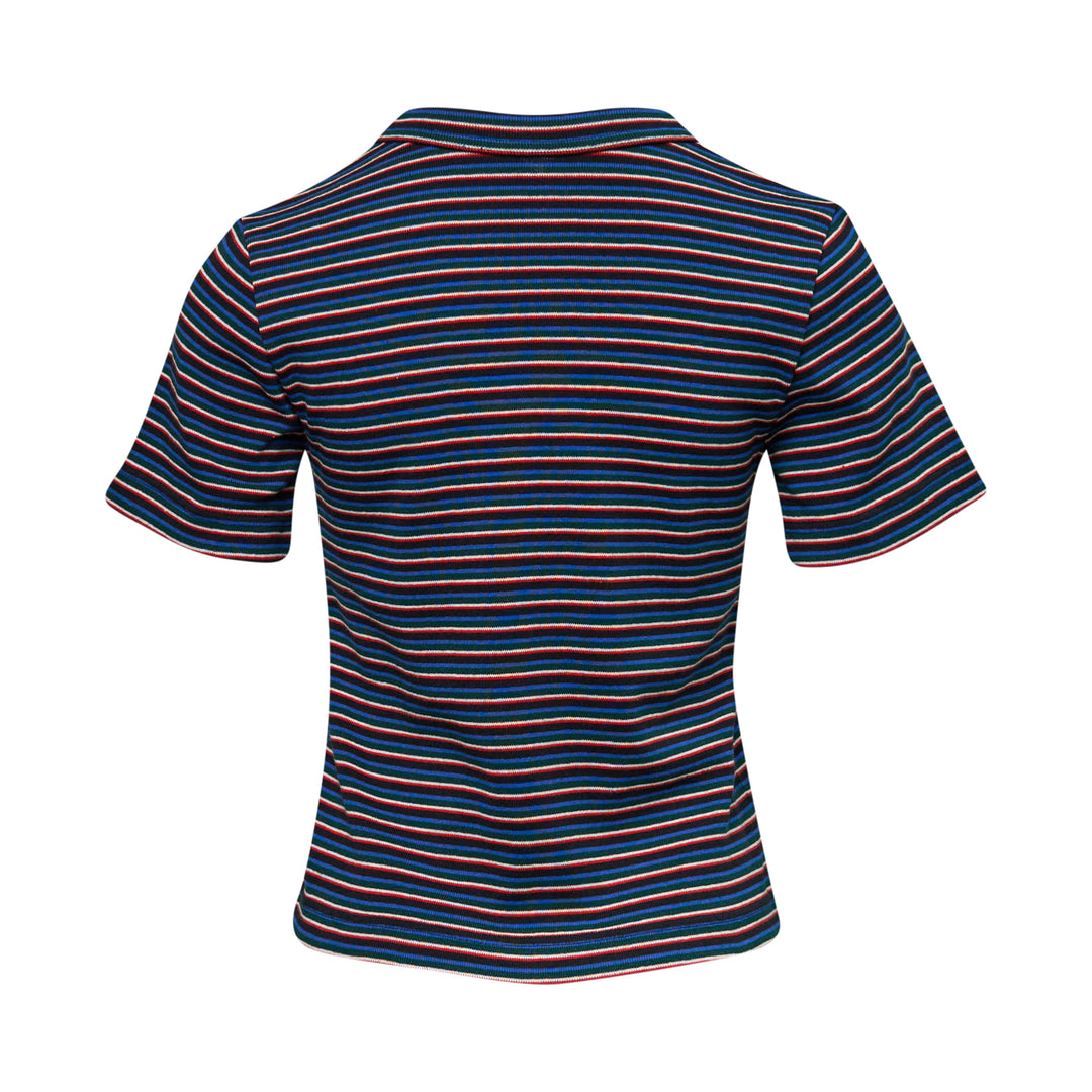 sacai Stripe Cotton Rib T-Shirt – Available at Club 21, Official Retailer in Singapore, Malaysia & Thailand with Global Shipping Online