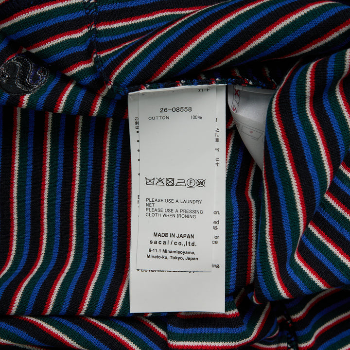 sacai Stripe Cotton Rib T-Shirt – Available at Club 21, Official Retailer in Singapore, Malaysia & Thailand with Global Shipping Online