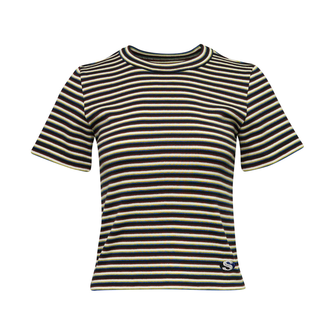 sacai Stripe Cotton Rib T-Shirt – Available at Club 21, Official Retailer in Singapore, Malaysia & Thailand with Global Shipping Online