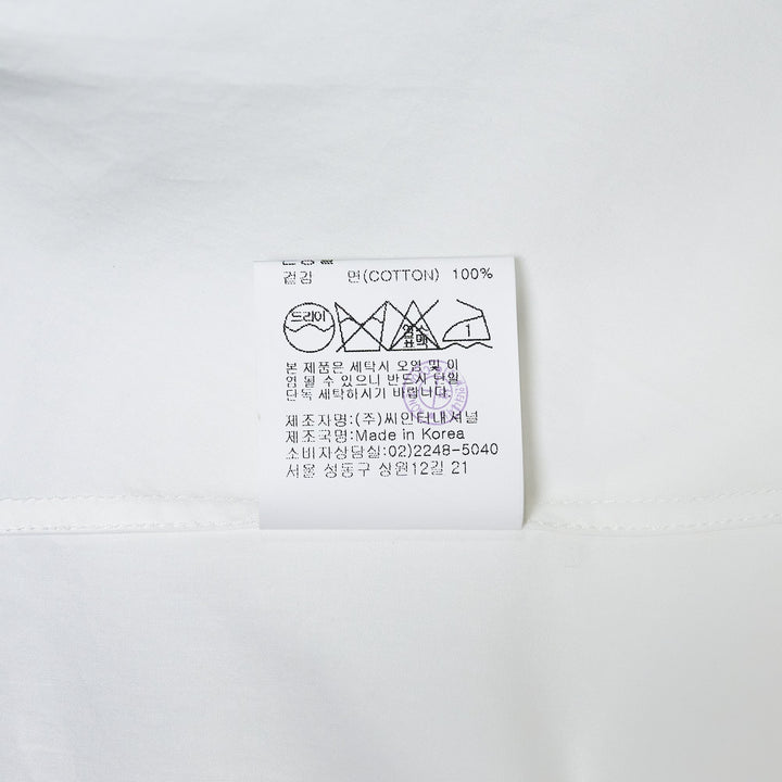 Oblique Flow Shirt White