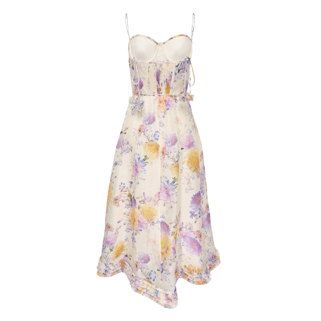 Luna Ruffle Midi Dress