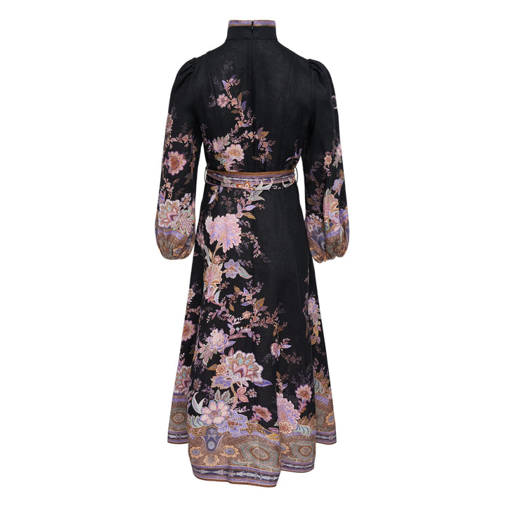 Luna Button Midi Dress