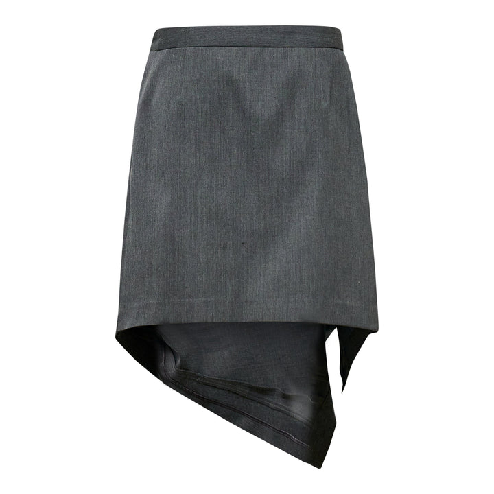 Asymmetrical Panel Draped Skirt