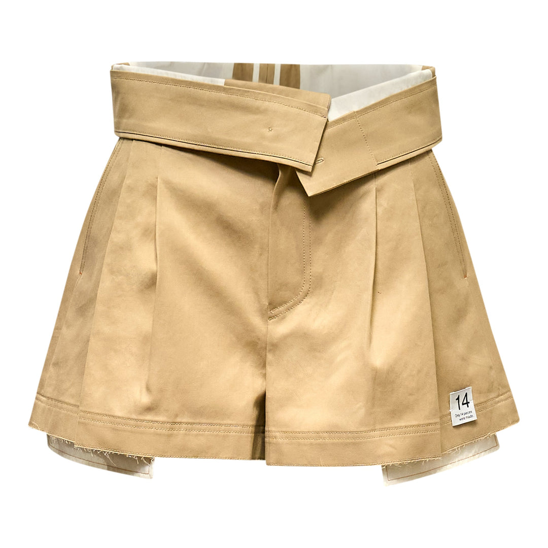 Turn-Over Two Tuck Shorts