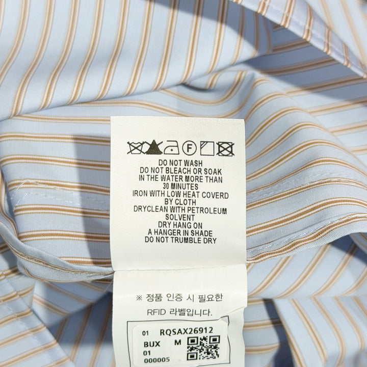 Asymmetrical Stripe Cropped Shirt