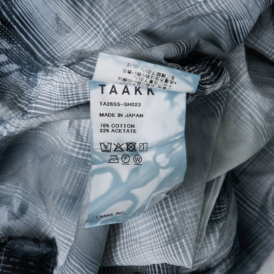 Bleached Effect Check Shirt