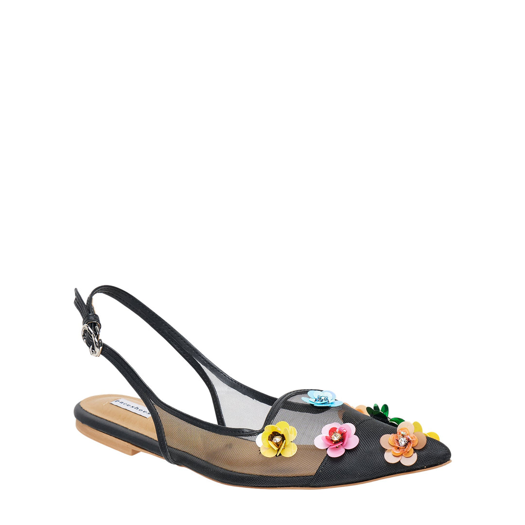 Ava Floral Flat Shoes